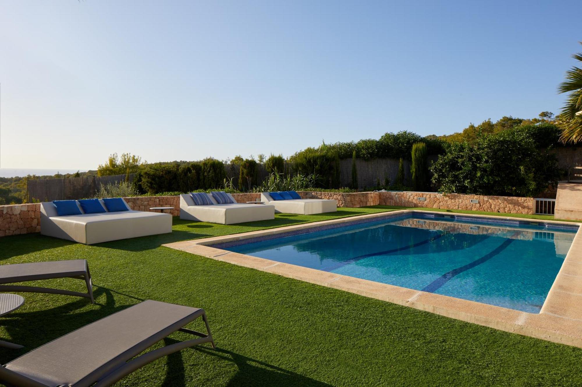Villa Can Joan I - Fantastic Sunset Views And Family Friendly - サンアントニオアバド エクステリア 写真
